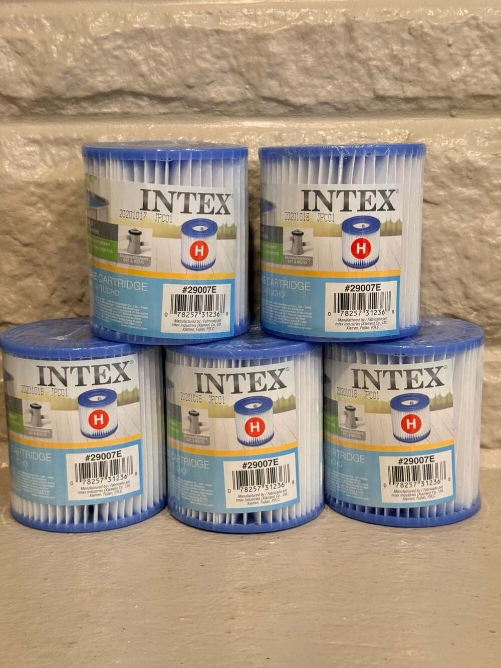 5 Pack Intex Type H Pool Filter Cartridges #29007E
